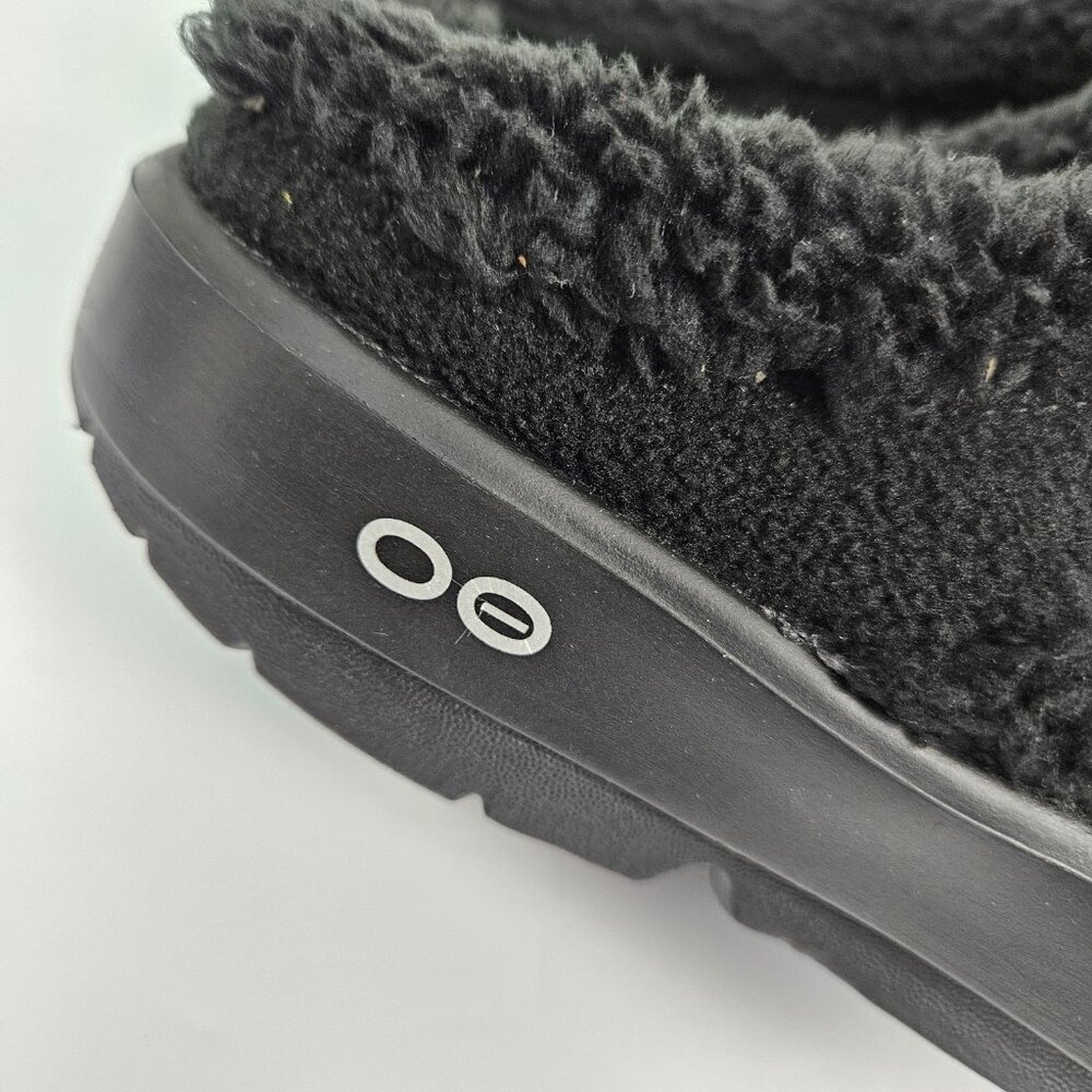 OOFOS OOcoozie Mule Shoe Black Sherpa US 7/EU 38 - Picture 3 of 10
